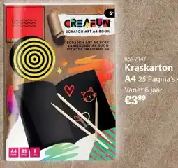 Marskramer Creatfun scratch art a4 book aanbieding