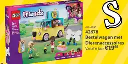 Marskramer lego friends bestelwagen met dierenaccessoires aanbieding