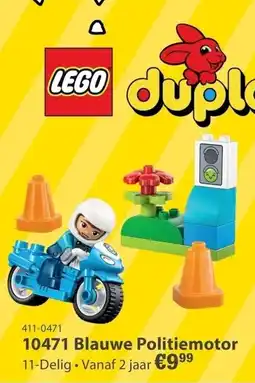 Marskramer LEGO duplo 10471 Blauwe Politiemotor aanbieding