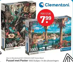 Marskramer Clementoni Puzzel met Poster aanbieding