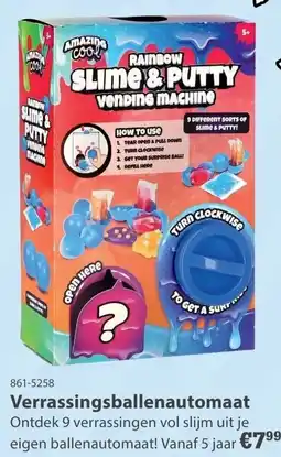 Marskramer Amazing Cool Rainbow Slime & Putty Vending Machine aanbieding