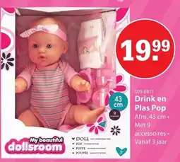 Marskramer My beautiful dollsroom Drink en Plas Pop aanbieding
