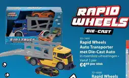 Marskramer Rapid Wheels Auto Transporter met Die-Cast Auto aanbieding