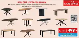 Woonsquare Stel zelf uw tafel samen aanbieding