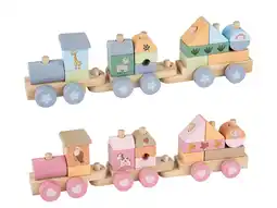 Lidl LUPILU Houten trein, met 2 wagons aanbieding