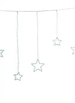 Pets Place Anna's Collection Gordijnverlichting Ster - Kerstverlichting - Classic Warm 2 m aanbieding