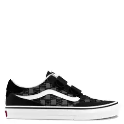 Wehkamp Vans Brooklyn Checkerboard katoenen geruite sneakers - zwart/grijs aanbieding