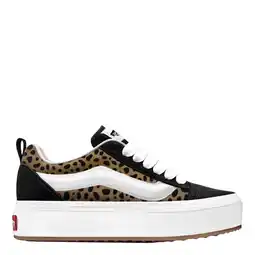 Wehkamp Vans Knu Skool Stacklite suède sneakers met panterprint - camel/zwart aanbieding