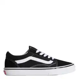 Wehkamp Vans Old Skool katoenen sneakers met print - zwart/wit aanbieding