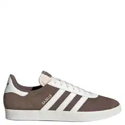 Wehkamp adidas Originals Gazelle leren sneakers - bruin/wit aanbieding