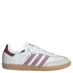 Wehkamp adidas Originals Samba leren sneakers - wit/oudroze aanbieding