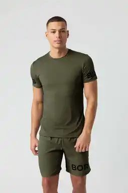 Wehkamp Björn Borg sportshirt Borg groen/zwart aanbieding