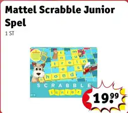 Kruidvat Mattel Scrabble Junior Spel aanbieding