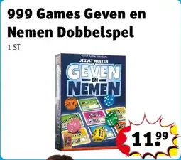 Kruidvat 999 Games Geven en Nemen Dobbelspel aanbieding