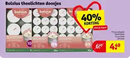 Kruidvat Bolsius theelichten doosjes aanbieding