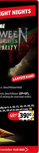 Kruidvat Halloween Nights Reality aanbieding