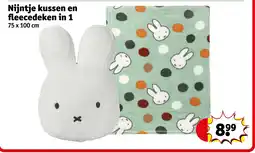 Kruidvat Nijntje kussen en fleecedeken in 1 aanbieding