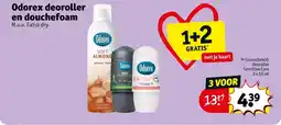 Kruidvat Odorex deoroller en douche foam aanbieding