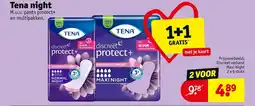 Kruidvat Tena night aanbieding