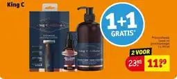 Kruidvat King C Gillette baard- en gezichtsreiniger aanbieding