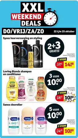 Kruidvat Syoss haarverzorging en styling aanbieding