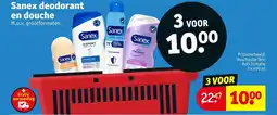 Kruidvat Sanex deodorant en douche aanbieding