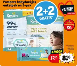 Kruidvat Pampers babydoekjes aanbieding