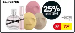 Kruidvat Pebl bodymist aanbieding