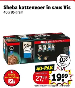 Kruidvat Sheba kattenvoer in saus aanbieding