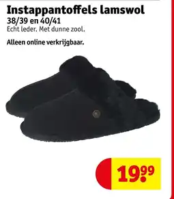 Kruidvat Instappantoffels lamswol aanbieding