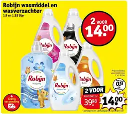 Kruidvat Robijn wasmiddel en wasverzachter aanbieding