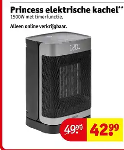 Kruidvat Princess elektrische kachel aanbieding