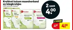 Kruidvat Kruidvat katoen maandverband en inlegkruisjes aanbieding