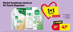 Kruidvat Dettol handzeep navul en No Touch dispenser aanbieding