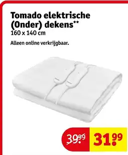Kruidvat Tomado elektrische (Onder) dekens aanbieding