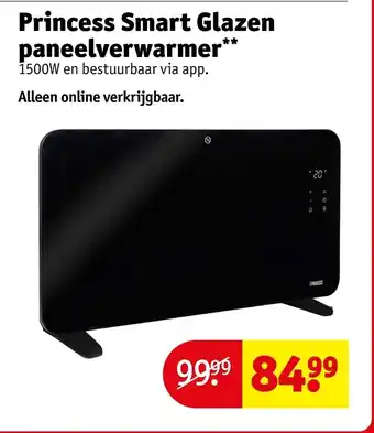 Kruidvat Princess Smart Glazen paneelverwarmer aanbieding