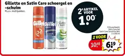 Kruidvat Gillette en Satin Care scheergel en -schuim aanbieding