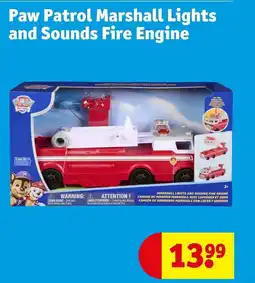 Kruidvat Paw Patrol Marshall Lights and Sounds Fire Engine aanbieding