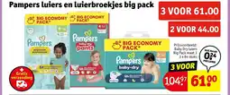 Kruidvat Pampers luiers en luierbroekjes big pack aanbieding