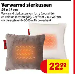 Kruidvat Verwarmd sierkussen aanbieding