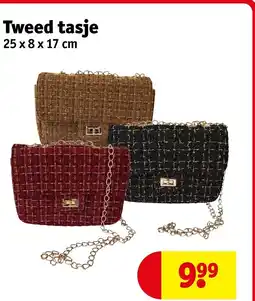 Kruidvat Tweed tasje aanbieding