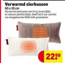 Kruidvat Verwarmd sierkussen aanbieding