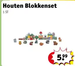 Kruidvat Houten Blokkenset aanbieding