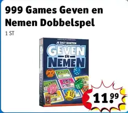 Kruidvat 999 Games Geven en Nemen Dobbelspel aanbieding