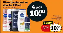 Kruidvat NIVEA deodorant en douche aanbieding