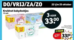Kruidvat Kruidvat babydoekjes aanbieding