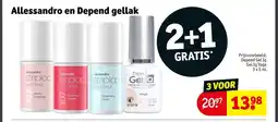 Kruidvat Allessandro en Depend gellak aanbieding