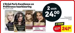Kruidvat L'Oréal Paris Excellence en Préférence haarkleur aanbieding