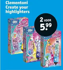 Kruidvat Clementoni Create your highlighters aanbieding