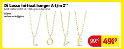 Kruidvat Di Lusso initiaal hanger aanbieding